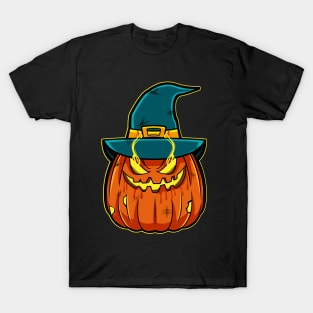 Haloween pumpkin sticker T-Shirt